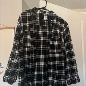 Zara Flannel Top